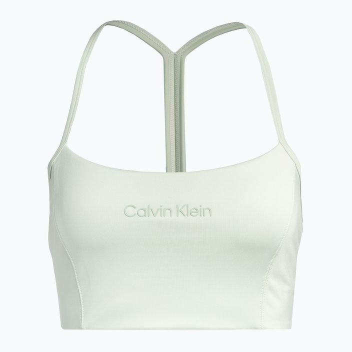 Calvin Klein Sutien de fitness cu suport redus 8HV, verde, cu efect de vapori de mare 6
