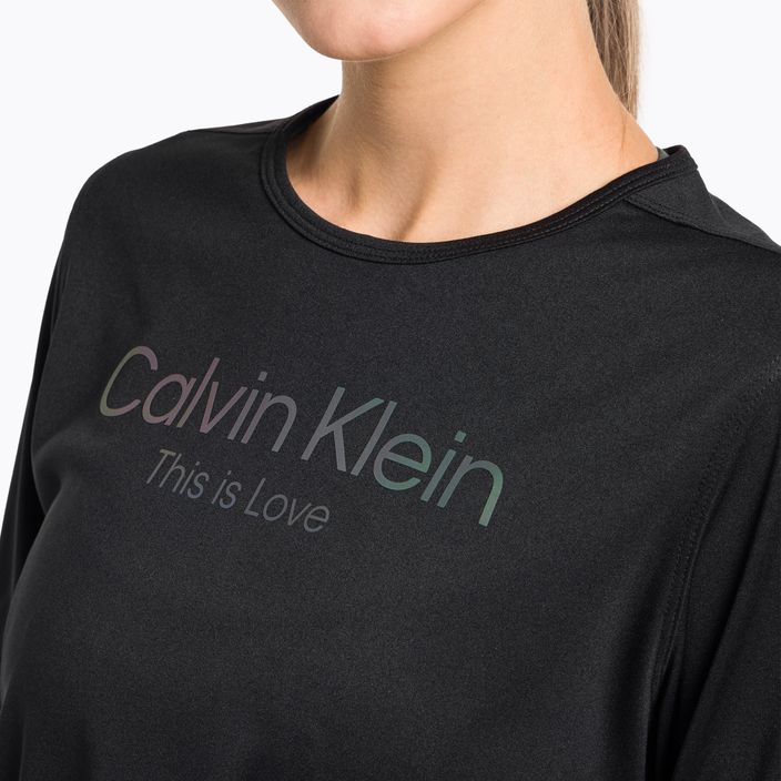 T-shirt Calvin Klein Knit pentru femei, tricou negru de frumusețe 4