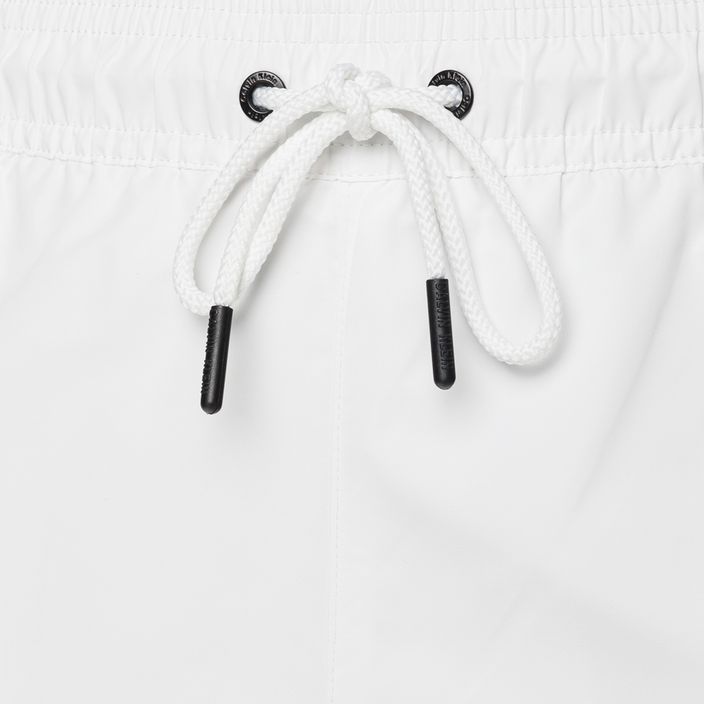 Bărbați Calvin Klein Medium Pantaloni scurți de înot cu cordon, alb 3