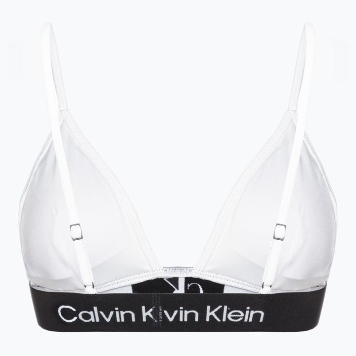 Calvin Klein Triangle-Rp costum de baie top alb 2