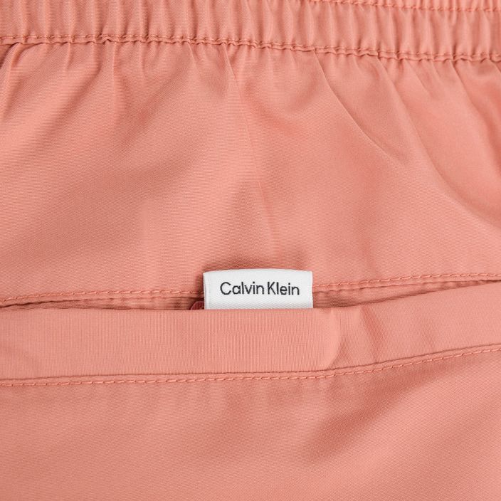 Pantaloni scurți de baie bărbați Calvin Klein Medium cu cordon roz 4