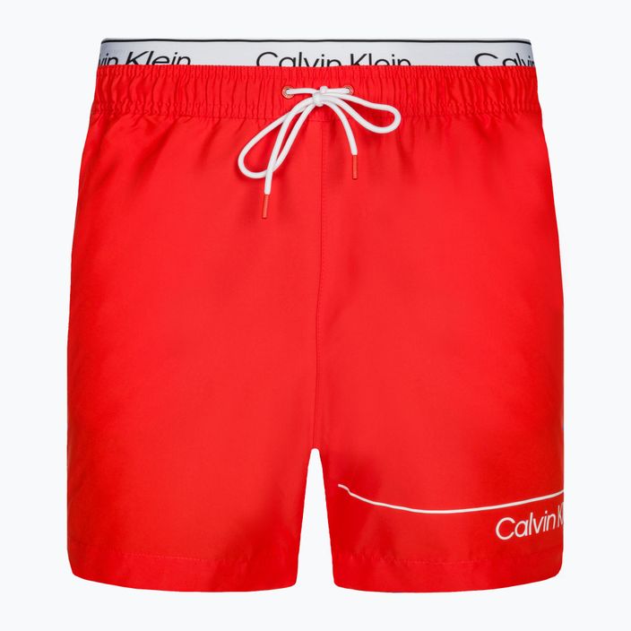 Pantaloni scurți de baie pentru bărbați Calvin Klein Medium Double WB hot heat