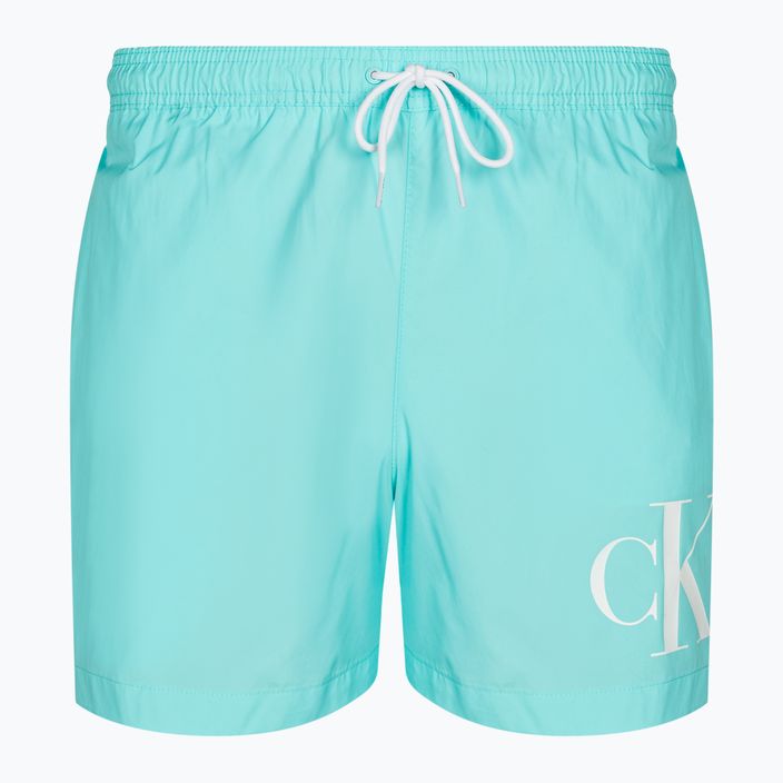 Pantaloni scurți de baie pentru bărbați Calvin Klein Medium Drawstring soft turquoise