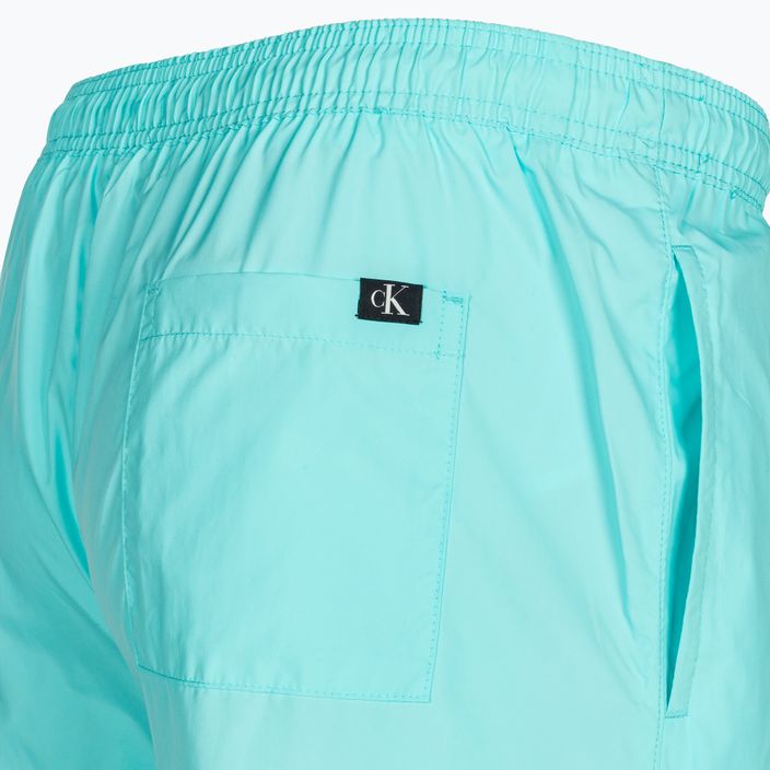 Pantaloni scurți de baie pentru bărbați Calvin Klein Medium Drawstring soft turquoise 4