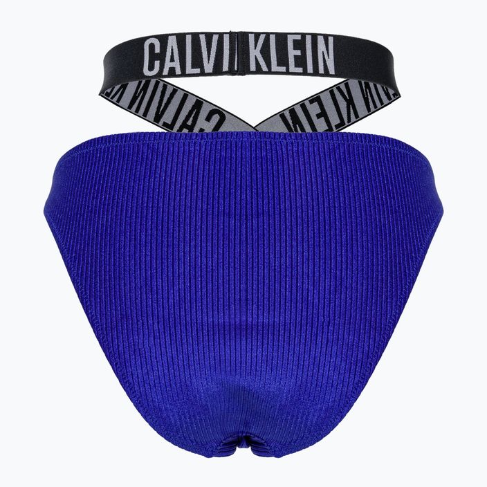 Partea de jos a costumului de baie Calvin Klein High Leg Cheeky Bikini midnight lagoon 2