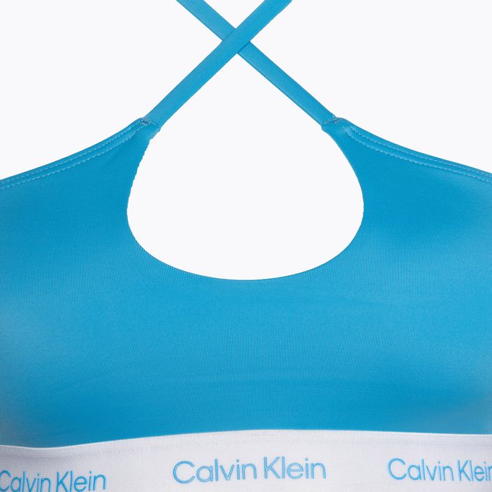 Partea de sus a costumului de baie Calvin Klein Halter Bralette malibu blue 3