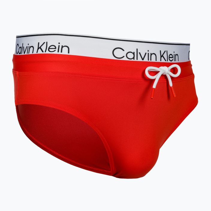 Slip de baie pentru bărbați Calvin Klein Brief Double WB red 3