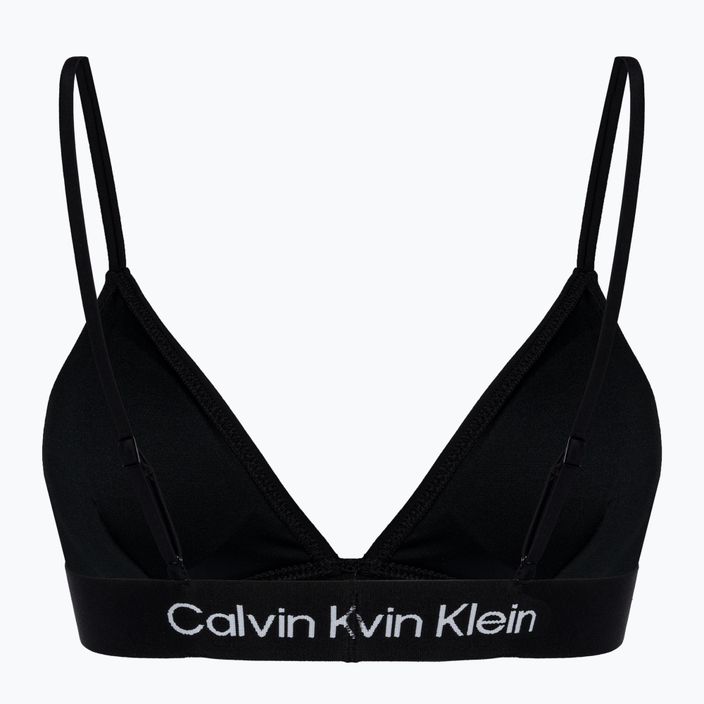 Partea de sus a costumului de baie Calvin Klein Fixed Triangle-RP black 2