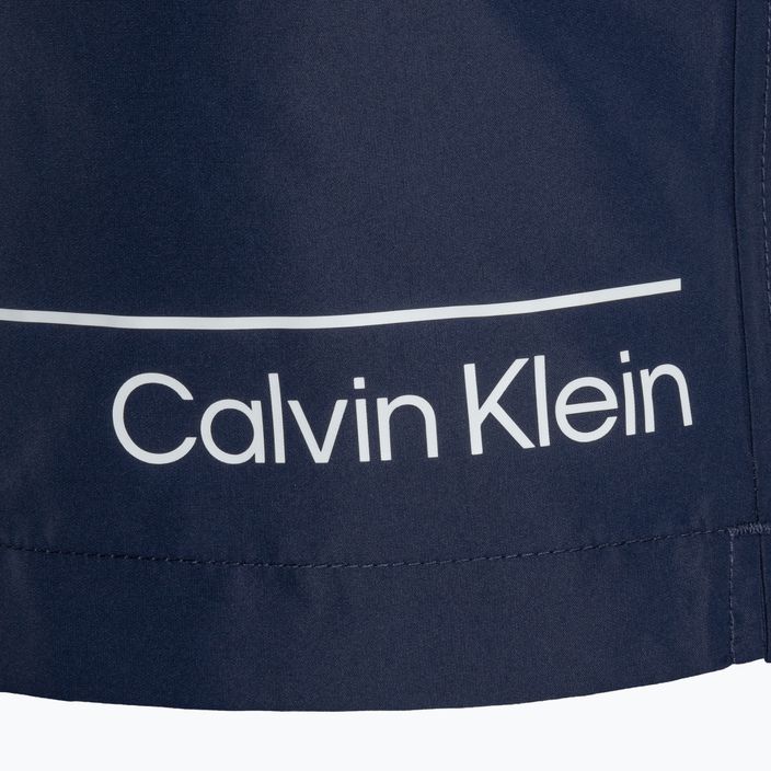 Pantaloni scurți de baie pentru bărbați Calvin Klein Medium Double WB signature navy 5