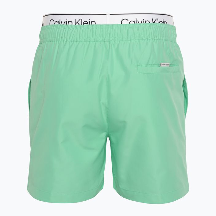 Pantaloni scurți de baie pentru bărbați Calvin Klein Medium Double WB cabbage 2