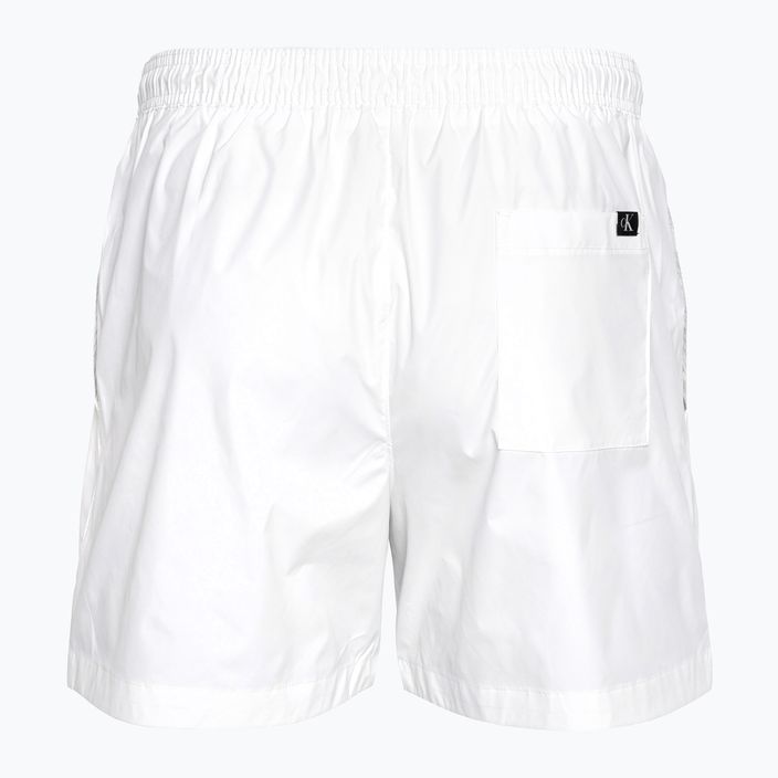 Pantaloni scurți de baie pentru bărbați Calvin Klein Medium Drawstring classic white 2