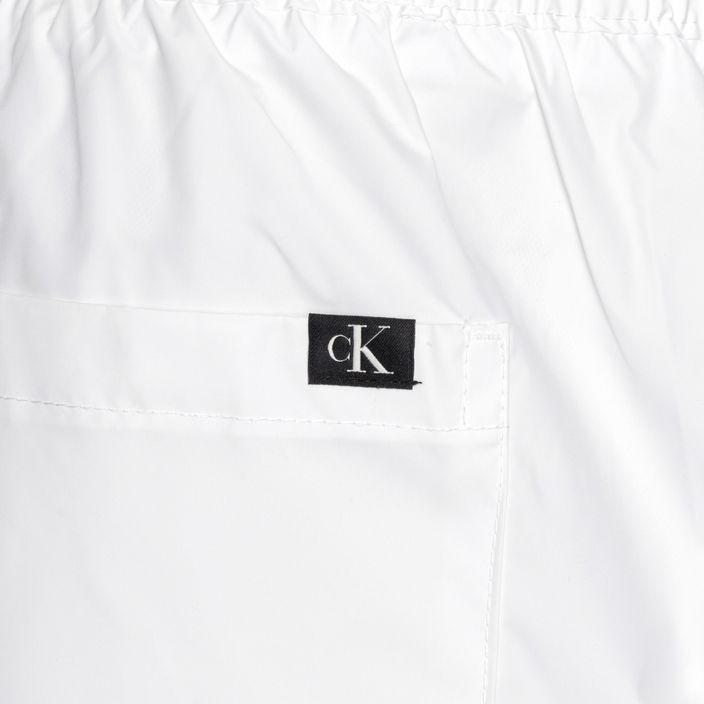 Pantaloni scurți de baie pentru bărbați Calvin Klein Medium Drawstring classic white 4