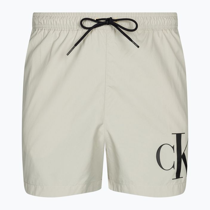 Pantaloni scurți de baie pentru bărbați Calvin Klein Short Drawstring silver lining