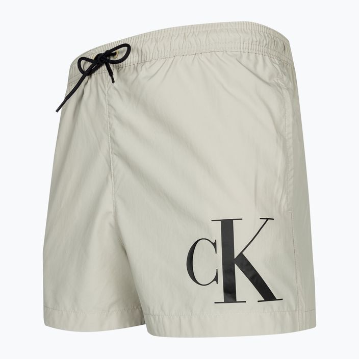 Pantaloni scurți de baie pentru bărbați Calvin Klein Short Drawstring silver lining 3