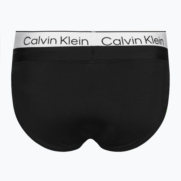 Slip de baie pentru bărbați Calvin Klein Brief Double WB black 2