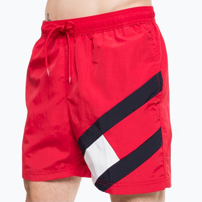 Pantaloni scurți de baie Tommy Hilfiger Sf Medium cu cordon roșu pentru bărbați 7