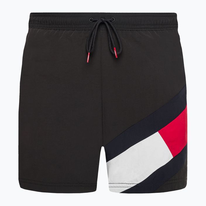 Pantaloni scurți de înot Tommy Hilfiger Sf Medium cu cordon negru pentru bărbați