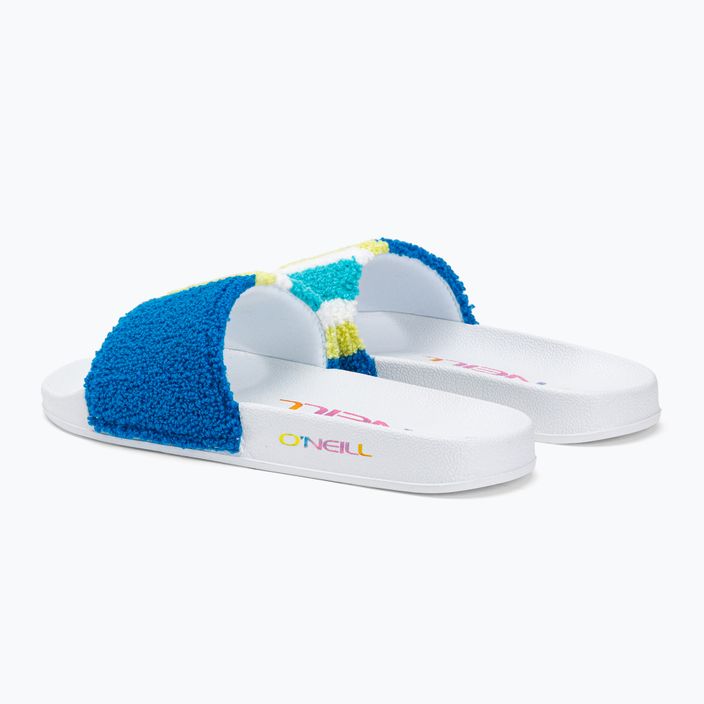 O'Neill Brights Slides pentru femei O'Neill Brights Slides flip-flops cu dungi albastre de prosop 3
