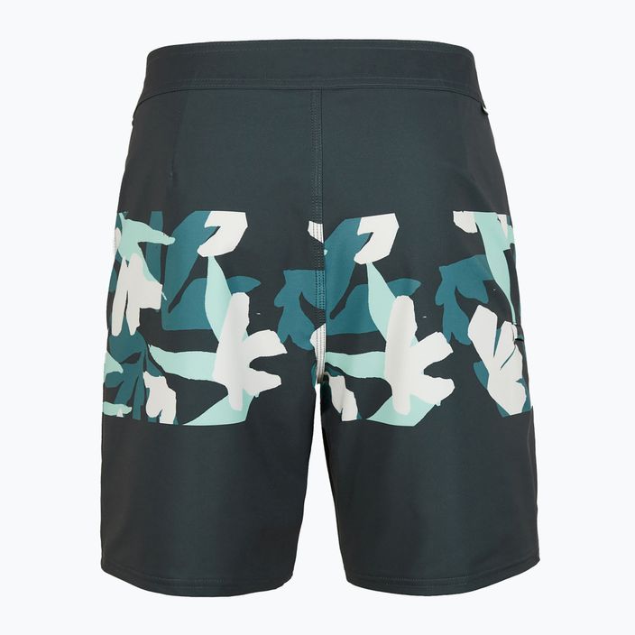 Bărbați O'Neill Hyperfreak Camorro 17'' pantaloni scurți de înot cu flori de artă gri pentru bărbați 2