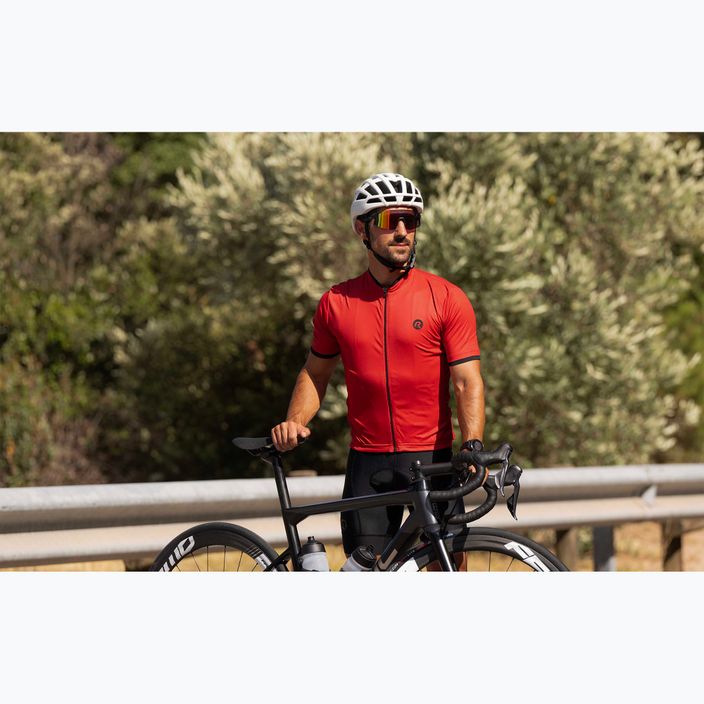 Tricou de ciclism pentru bărbați Rogelli Essential roșu 10