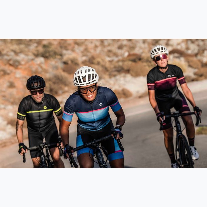 Rogelli Impress II tricou de ciclism pentru femei albastru/roz/negru 10