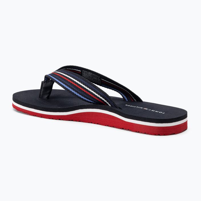 Papuci pentru femei Tommy Hilfiger Stripes Beach Sandal red white blue 3