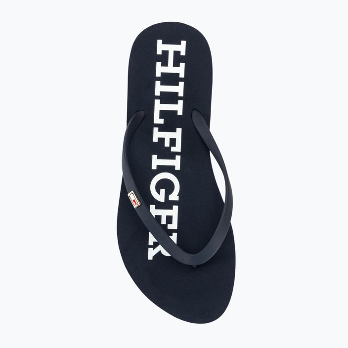 Papuci pentru feme Tommy Hilfiger Strap Beach Sandal space blue 5