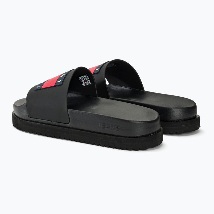 Șlapi pentru femei Tommy Jeans Elevated Flatform Slide black 3