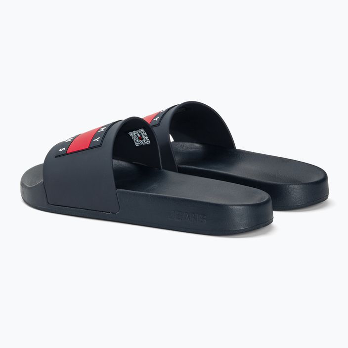 Șlapi pentru femei Tommy Jeans Flag Pool Slide Ess dark night navy 3