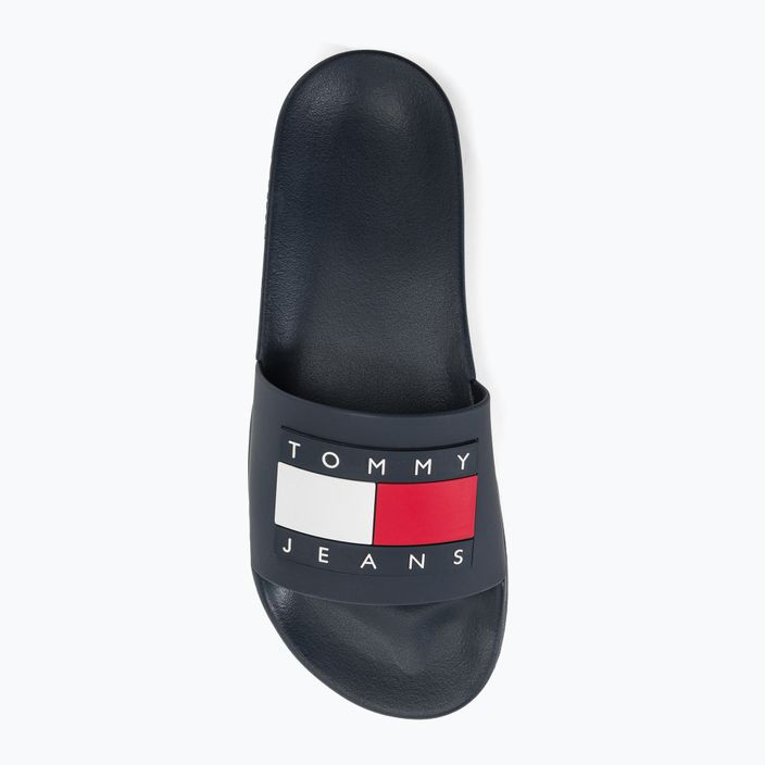 Șlapi pentru femei Tommy Jeans Flag Pool Slide Ess dark night navy 6