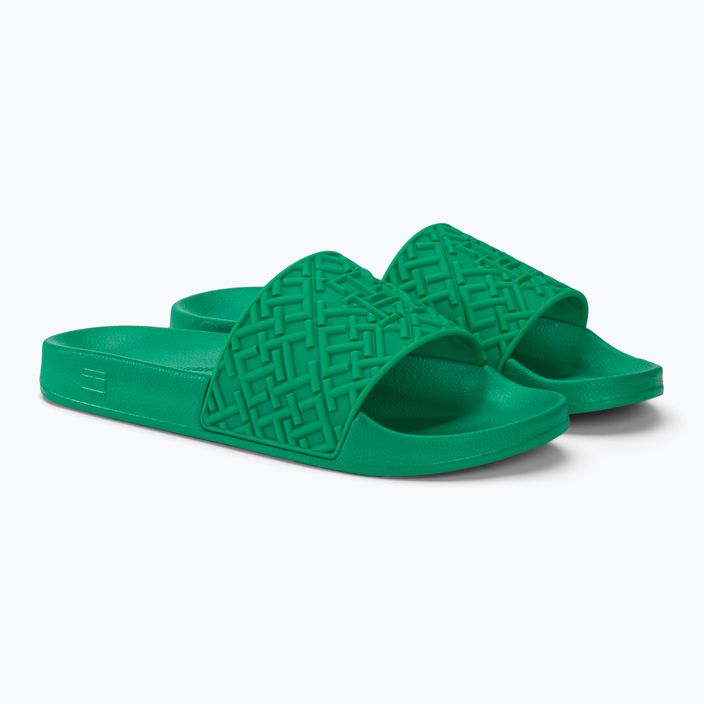 Papuci pentru femei Tommy Hilfiger Monogram Pool Slide olympic green 4