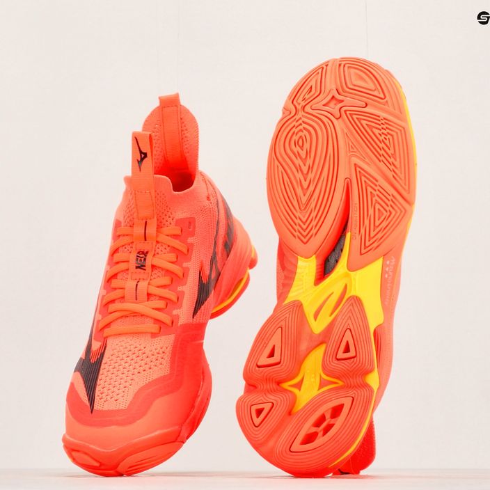 Pantofi de volei pentru bărbați Mizuno Wave Lightning Neo2 neon flame / negru / bolt2 9