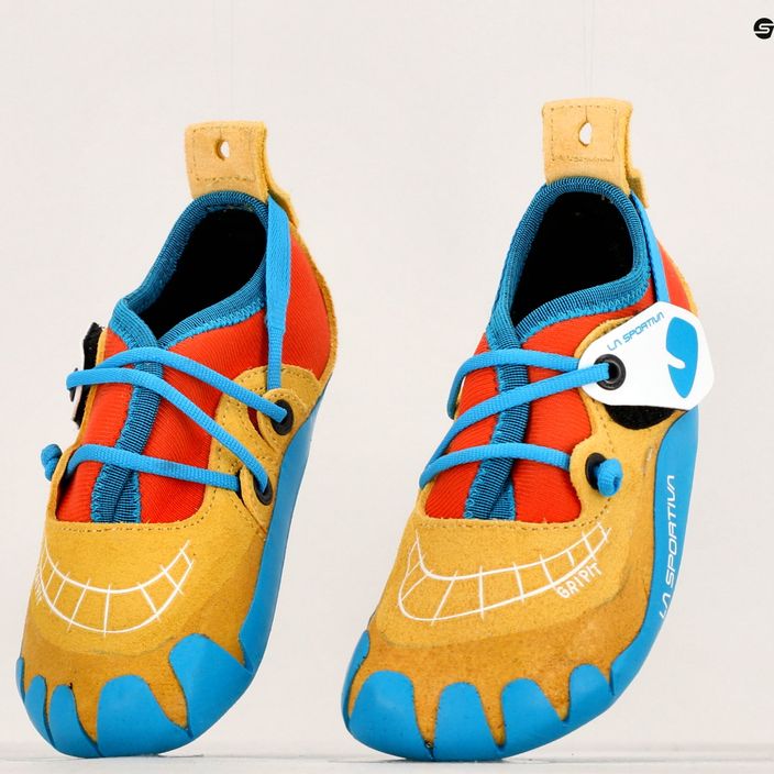 Pantofi de cățărare pentru copii La Sportiva Gripit galben/flame 11