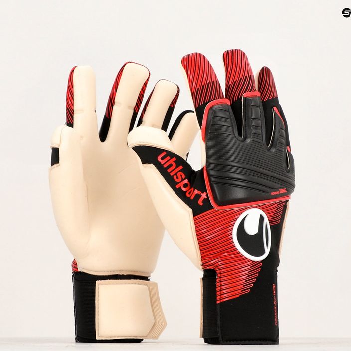 Mănuși de portar pentru copii uhlsport Powerline Absolutgrip negru/roșu/alb 4