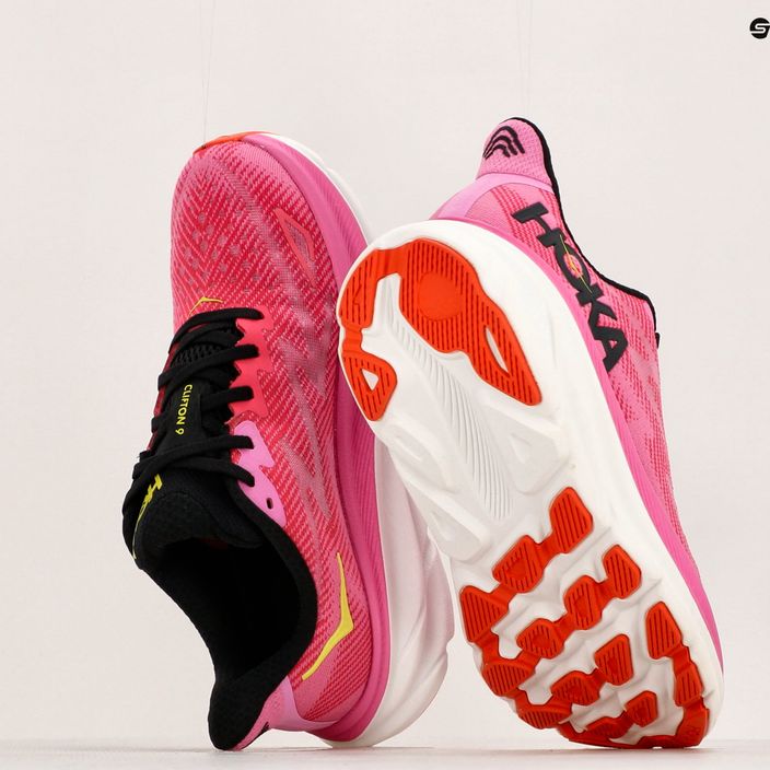 Pantofi de alergare pentru femei HOKA Clifton 9 zmeură/căpșuni 10