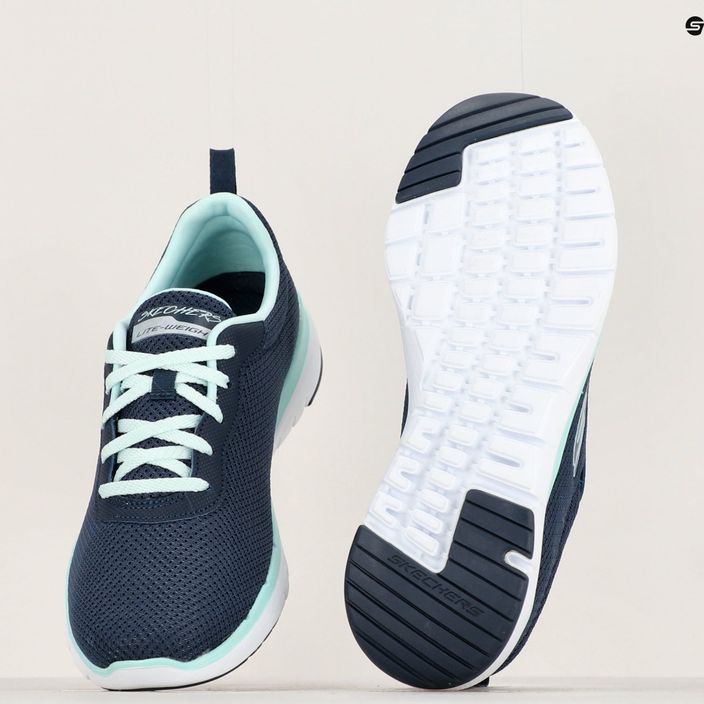 Pantofi de antrenament pentru femei SKECHERS Flex Appeal 3.0 First Insight navy/aqua 13