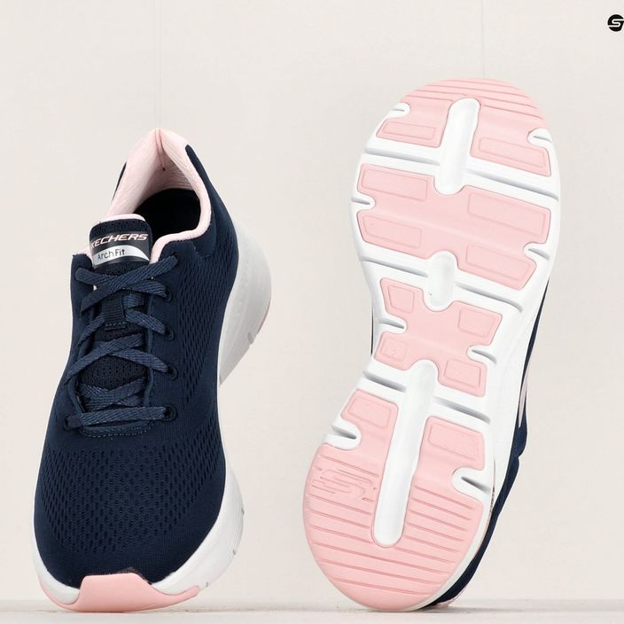 Pantofi de antrenament pentru femei SKECHERS Arch Fit Big Appeal navy/pink 14