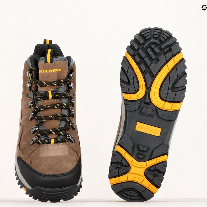 Pantofi de trekking pentru bărbați SKECHERS Relment Pelmo kaki pentru bărbați 13