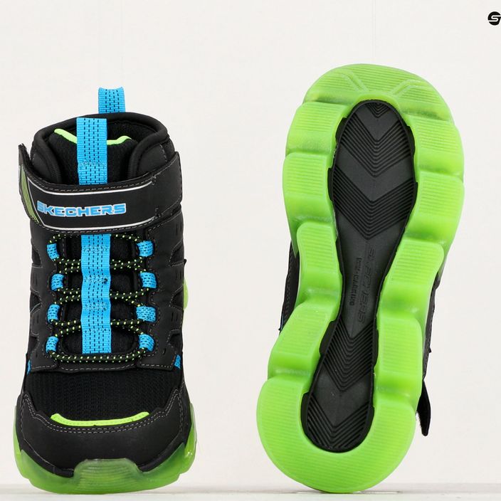 SKECHERS pantofi pentru copii Mega-Surge Flash Breeze negru/albastru/lime 15