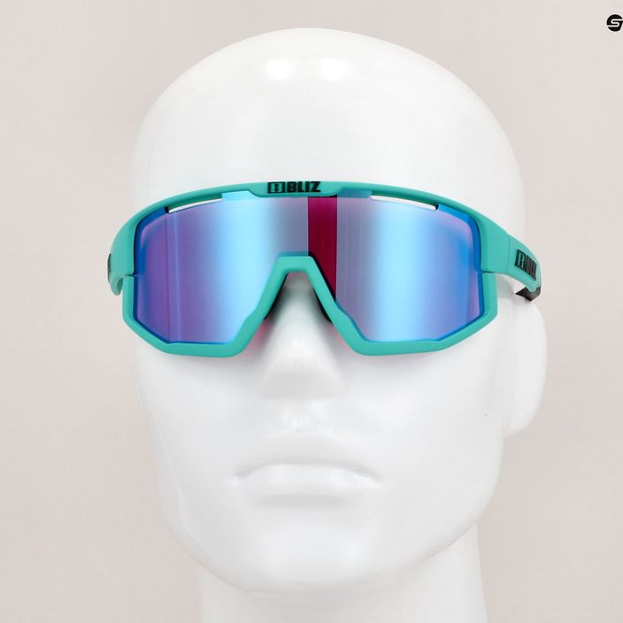 Bliz Fusion Nano Optics Nordic Light S2 ochelari de ciclism mat turcoaz/begonia/albastru violet multi 15