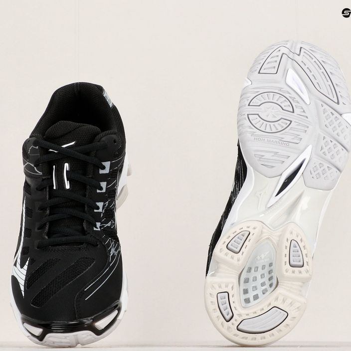 Pantofi de volei pentru bărbați Mizuno Wave Voltage negru / argintiu 10