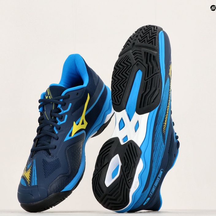 Pantofi de tenis pentru bărbați Mizuno Wave Exceed Light 2 AC dress blues / bolt2 neon / clolsonne 14