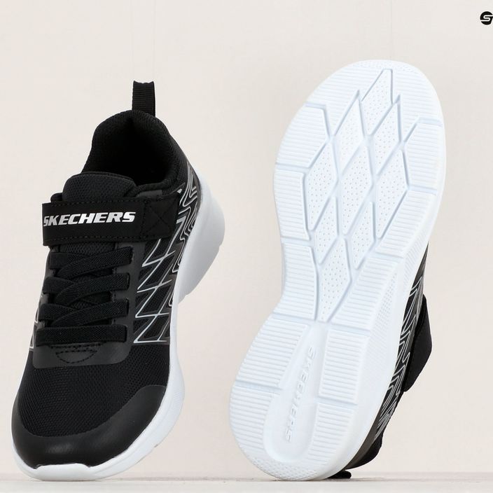 SKECHERS Microspec Texlor negru/argintiu pantofi de antrenament pentru copii 14