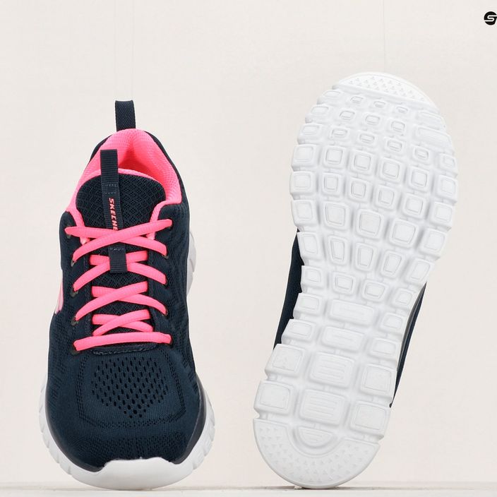 SKECHERS Graceful Get Connected pantofi de antrenament pentru femei, culoare navy/roz cald 13