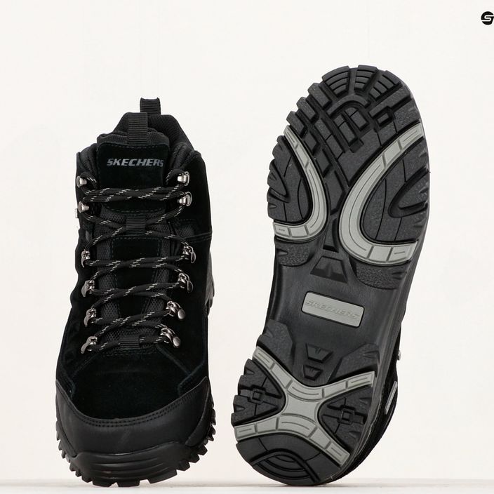 SKECHERS Relment Pelmo negru pantofi de trekking pentru bărbați 14