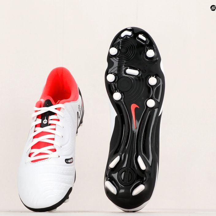 Încălțăminte de fotbal Nike Tiempo Legend 10 Academy MG white/black/bright crimson 8