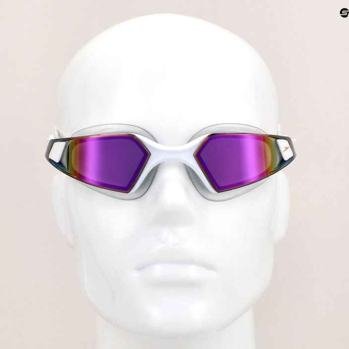 Ochelari de înot Speedo Aquapulse Pro Mirror alb/violet 5