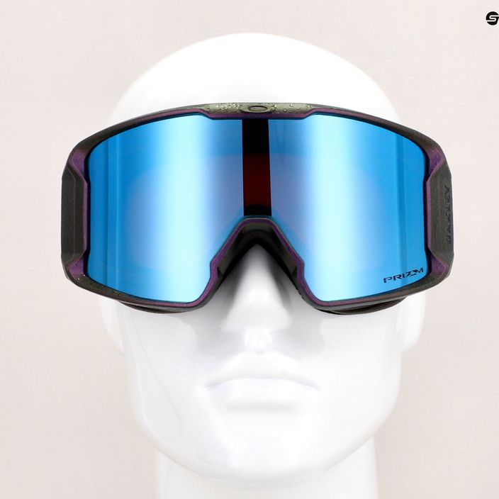 Ochelari de schi Oakley Line Miner fractel liliac/prismă safir iridiu 7