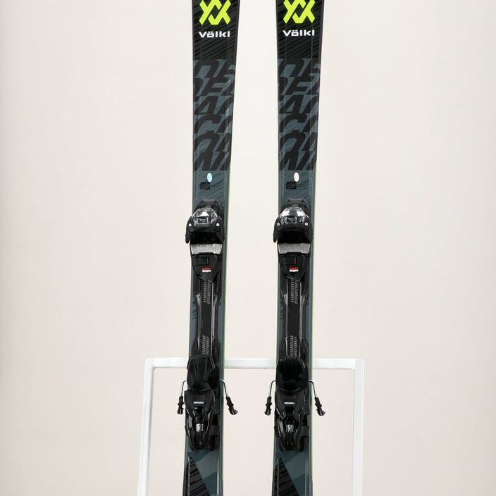 Schi alpin Völkl Deacon XTD + vMotion 10 GW negru/verde lămâie 10