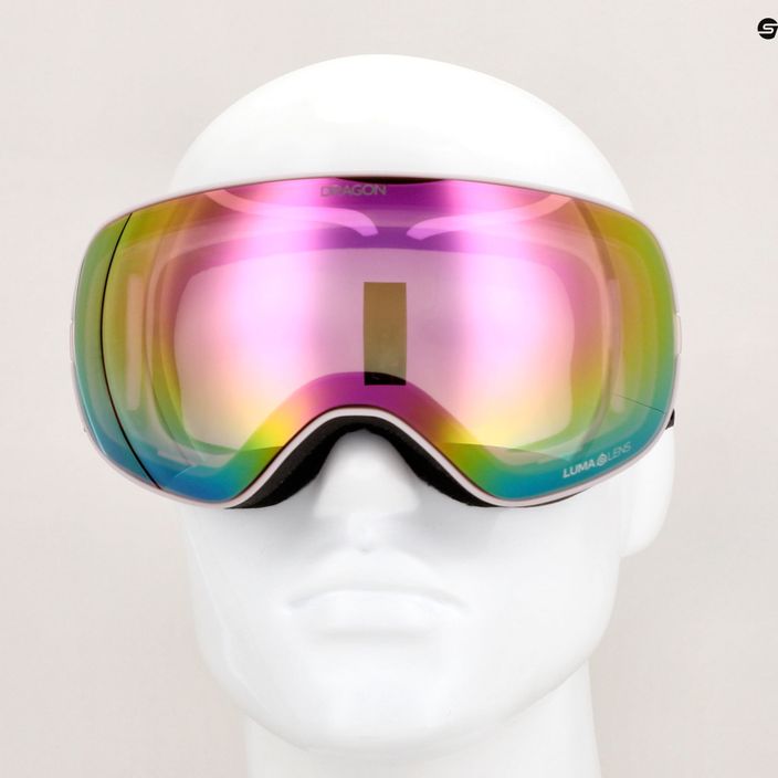 Ochelari de schi DRAGON X2S liliac/luminiu roz ionic/ fum închis 9
